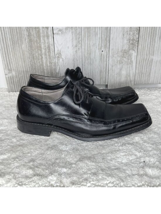 Mens Stacy Adams Black Leather Corrado Bicycle Toe Dress Oxfords Size 8.5 main image 7